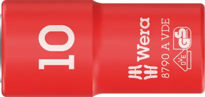 Wera 005936 Nástrčná hlavice Zyklop 1/4" 6hran 10 mm typ 8790 A VDE, izolovaná (W05005936001)
