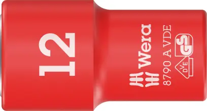Wera 005938 Nástrčná hlavice Zyklop 1/4" 6hran 12 mm typ 8790 A VDE, izolovaná (W05005938001)