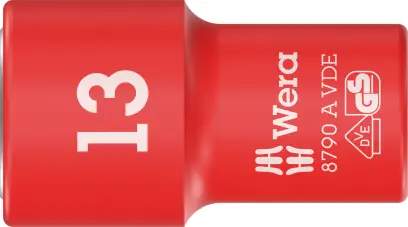 Wera 005939 Nástrčná hlavice Zyklop 1/4" 6hran 13 mm typ 8790 A VDE, izolovaná (W05005939001)