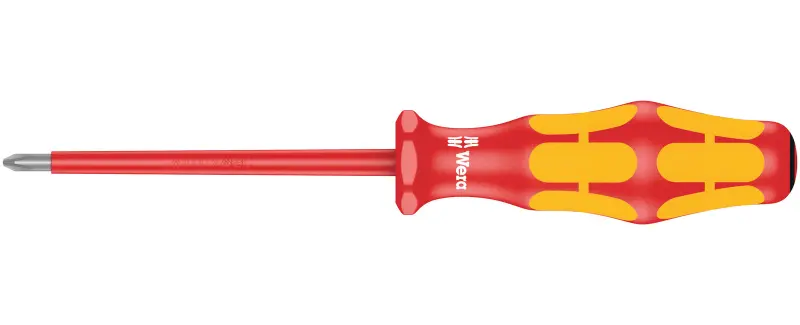 Wera 006160 Elektrikářský šroubovák Kraftform Plus PZ 0x80 mm typ 165 i VDE (W05006160001)