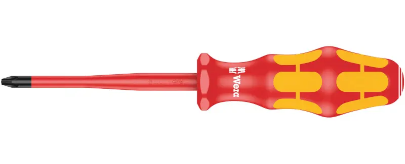 Wera 006451 Elektrikářský šroubovák Kraftform Plus PH 2x100 mm typ 162 iS VDE, izolovaný, snížený průměr čepele (W05006451001)