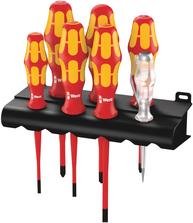 Wera 006480 Šroubováky Kraftform Plus 160 iS/7 Rack - 7 dílů a stojánek (W05006480001)