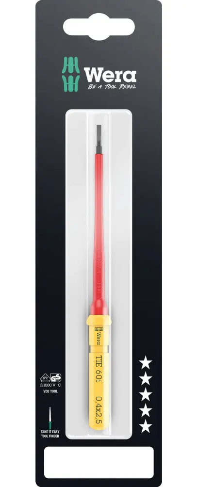 Wera 006550 Výměnná šroubovací čepel SL Kraftform Kompakt VDE 60 i 0,4x2,5x157 mm TIE SB (W05006550001)
