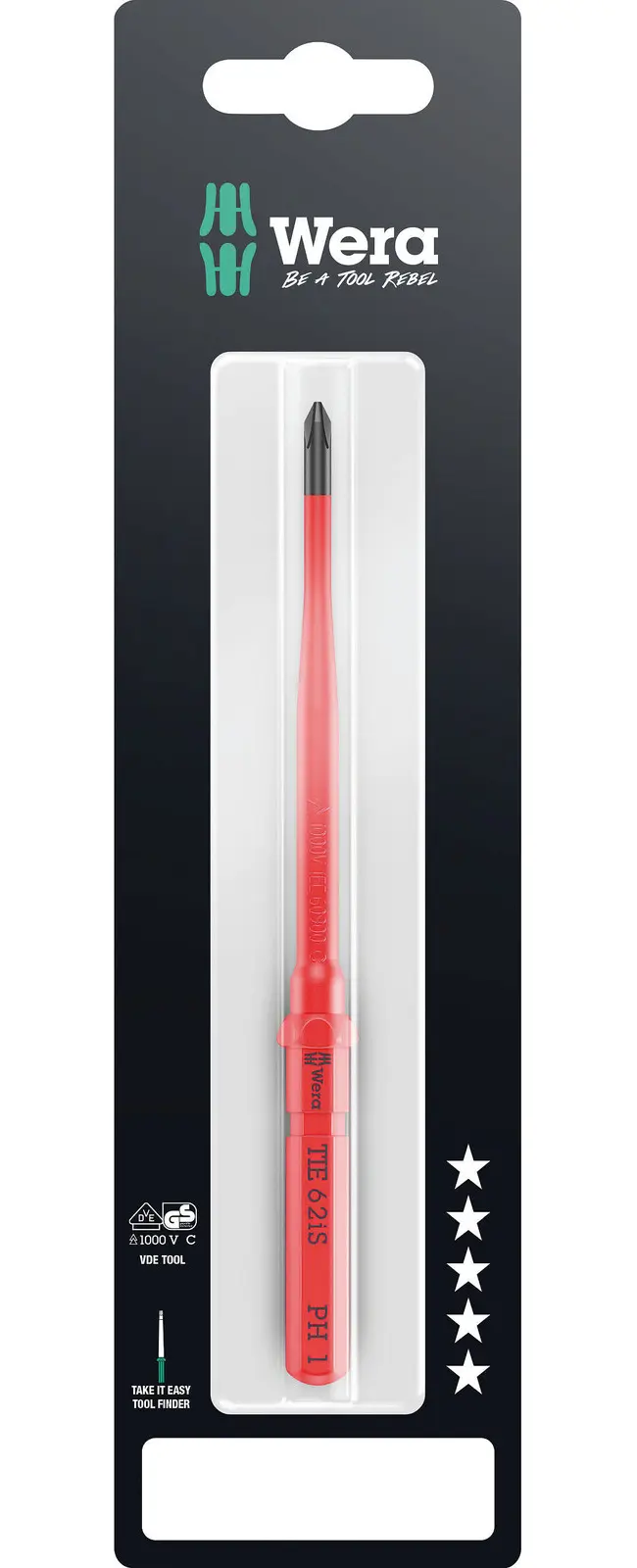 Wera 006559 Výměnná šroubovací čepel PH Kraftform Kompakt VDE 62 iS PH 1 x 157 mm TIE SB (W05006559001)
