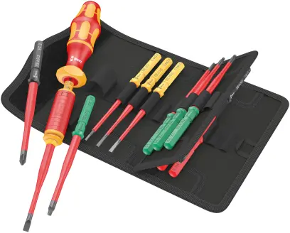 Wera 006605 Šroubovací čepele a momentový šroubovák Kraftform Kompakt VDE 15 Torque 1,2 ÷ 3,0 Nm extra slim 1 TIE - 15 dílů (W05006605001)