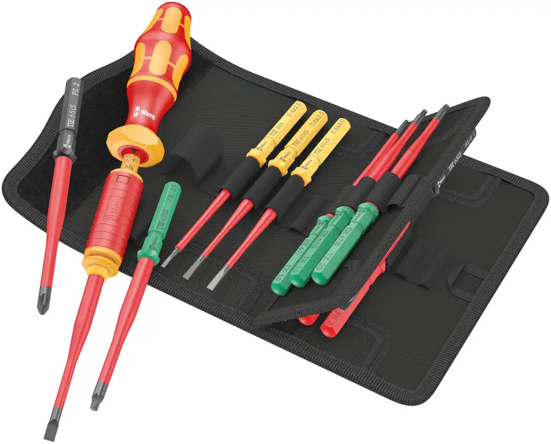 Wera 006605 Šroubovací čepele a momentový šroubovák Kraftform Kompakt VDE 15 Torque 1,2 ÷ 3,0 Nm extra slim 1 TIE - 15 dílů (W05006605001)