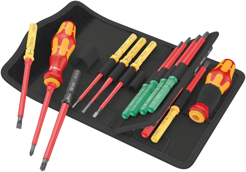 Wera 006611 Ruční držáky a výměnné šroubovací čepele Kraftform Kompakt VDE 17 Universal 1 Tool Finder TIE - 17 dílů (W05006611001)