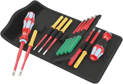 Wera 006631 Výměnné šroubovací čepele Kraftform Kompakt VDE Stainless 17 extra slim 1 TIE - 17 dílů (W05006631001)