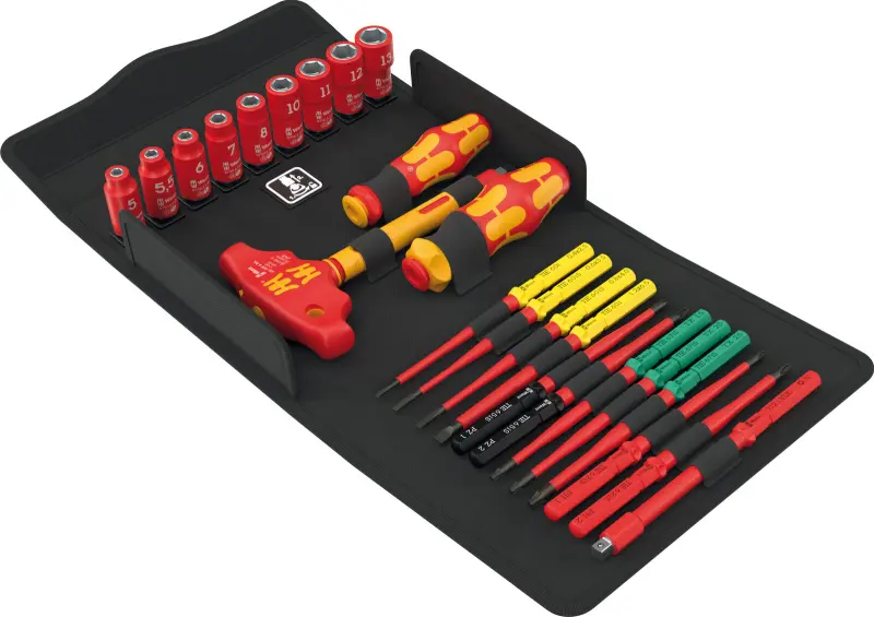 Wera 006632 Šroubovací rukojeti, čepele, hlavice Kraftform Kompakt VDE 24 Allrounder Set 1 - 25 dílů (W05006632001)