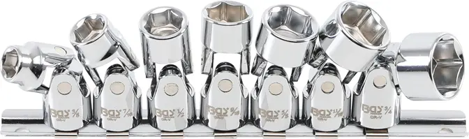 Kloubové nástrčné hlavice 3/8" BGS 9501 palcové (BGS109501)