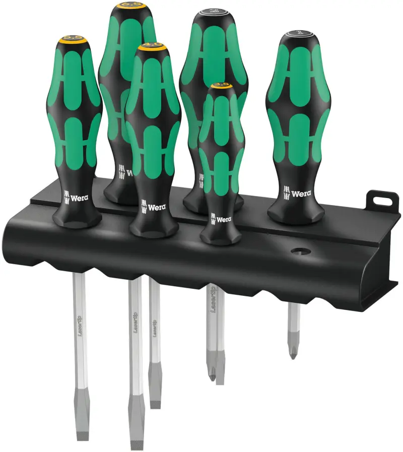 Wera 007681 Šroubováky Kraftform Plus Lasertip typ 334/355 SK/6 - 6 dílů a stojánek (W05007681001)