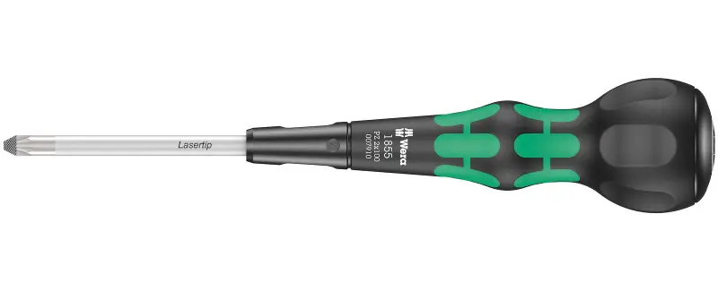 Wera 007910 Křížový šroubovák PZ Kraftform Ball-Grip typ 1855, PZ 2 x 100 mm (W05007910001)
