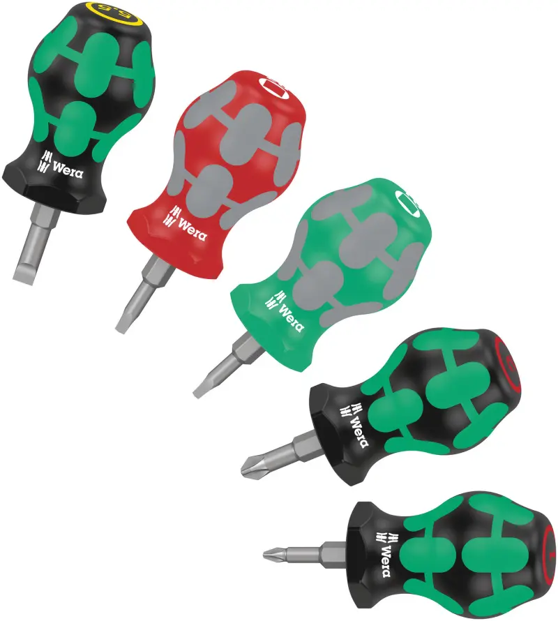 Wera 008872 Držáky bitů a šroubováků Stubby Set 3 - 5 dílů (W05008872001)