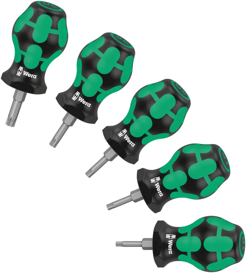 Wera 008876 Držáky bitů a šroubováků TORX® Stubby Set TX 1 - 5 dílů (W05008876001)
