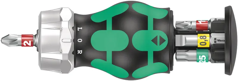 Wera 008883 Ráčnový šroubovák Kraftform Kompakt Stubby Magazin RA 1 - 6 dílů (W05008883001)