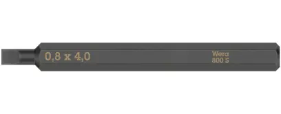 Wera 018440 Šroubovací bit 0,8x4,0x70 pro rázové šroubováky 800 S (W05018140001)