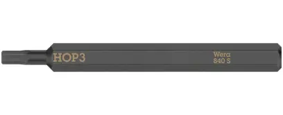 Wera 018150 Šroubovací bit Hex-Plus 3 mm pro rázové šroubováky 840 S (W05018150001)