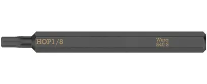 Wera 018154 Šroubovací bit Hex-Plus 1/8" pro rázové šroubováky 840 S, palcový (W05018154001)