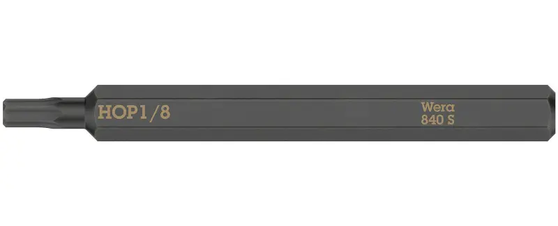 Wera 018154 Šroubovací bit Hex-Plus 1/8" pro rázové šroubováky 840 S, palcový (W05018154001)