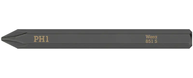 Wera 018160 Šroubovací bit PH 1 pro rázové šroubováky 851 S (W05018160001)