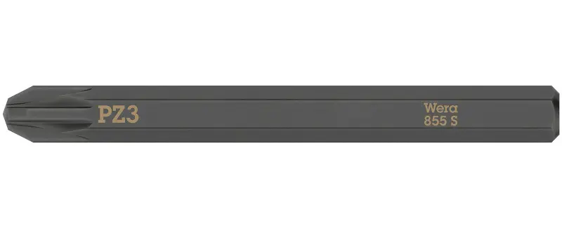 Wera 018165 Šroubovací bit PZ 3 pro rázové šroubováky 855 S (W05018165001)