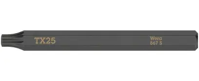 Wera 018168 Šroubovací bit TX 25 pro rázové šroubováky 867 S (W05018168001)