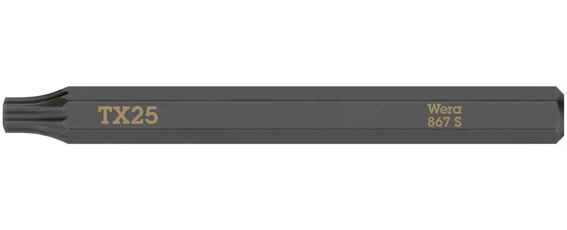 Wera 018168 Šroubovací bit TX 25 pro rázové šroubováky 867 S (W05018168001)
