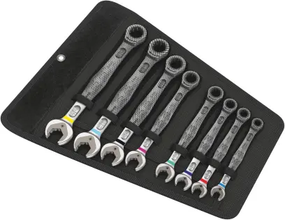 Wera 020012 Očkoploché ráčnové klíče 5/16 ÷ 3/4" 6000 Joker 8 Imperial Set 1, palcové - 8 dílů (W05020012001)