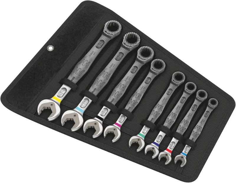 Wera 020012 Očkoploché ráčnové klíče 5/16 ÷ 3/4" 6000 Joker 8 Imperial Set 1, palcové - 8 dílů (W05020012001)
