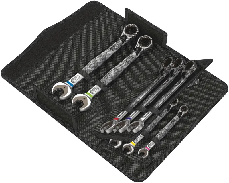 Wera 020091 Očkoploché ráčnové klíče 8 ÷ 19 mm 6001 Joker Switch 11 Set 1, přepínací - 11 dílů (W05020091001)