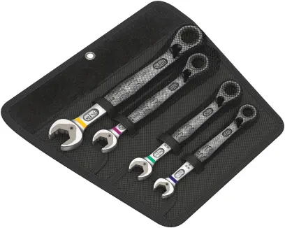 Wera 020092 Očkoploché ráčnové klíče 7/16 ÷ 3/4" 6001 Joker Switch 4 Imperial Set 1, palcové - 4 díly (W05020092001)