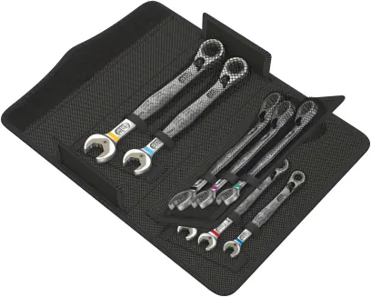 Wera 020093 Očkoploché ráčnové klíče 5/16 ÷ 3/4" 6001 Joker Switch 8 Imperial Set 1, palcové - 8 dílů (W05020093001)