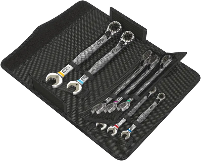 Wera 020093 Očkoploché ráčnové klíče 5/16 ÷ 3/4" 6001 Joker Switch 8 Imperial Set 1, palcové - 8 dílů (W05020093001)