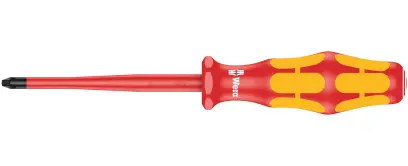 Wera 020131 Elektrikářský šroubovák Kraftform Plus PH 1x80 mm typ 162 iSS VDE, izolovaný, snížený průměr čepele a rukojeti (W05020131001)