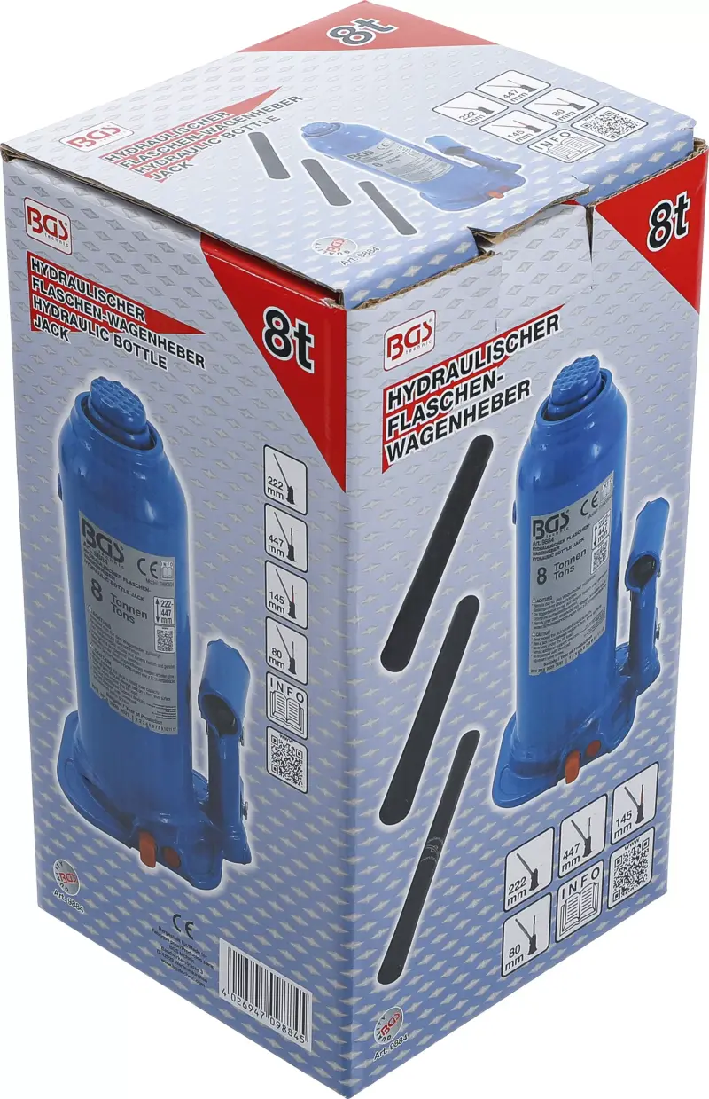 Hydraulický zvedák 8 t (panenka) BGS109884 (BGS109884)