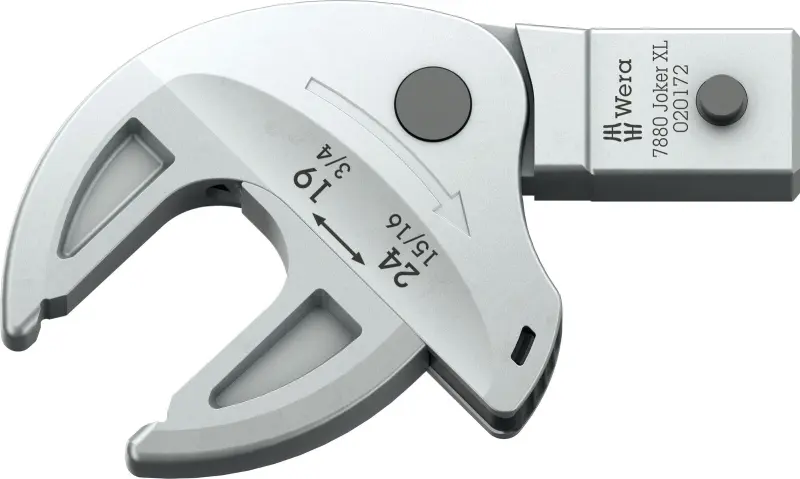 Wera 020172 Nástavec mom. klíče - samonastavitelný klíč Joker XL 19 ÷ 24 mm s ráčnovou funkcí. Typ 7880, Forma C (14 x 18 mm) (W05020172001)