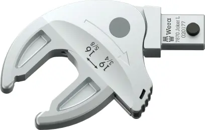 Wera 020177 Nástavec mom. klíče - samonastavitelný klíč Joker L 16 ÷ 19 mm s ráčnovou funkcí. Typ 7870, Forma B (9 x 12 mm) (W05020177001)
