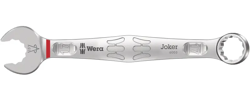 Wera 020208 Očkoplochý klíč 17 mm 6003 Joker, vyhnutý (W05020208001)