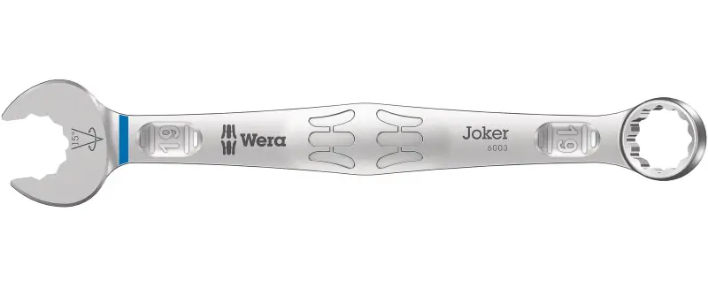 Wera 020210 Očkoplochý klíč 19 mm 6003 Joker, vyhnutý (W05020210001)
