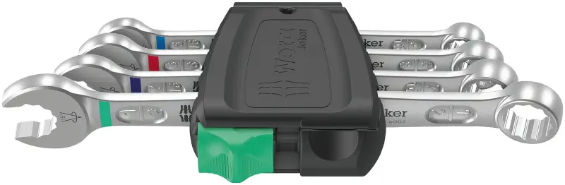 Wera 020229 Očkoploché klíče 5/16 ÷ 1/2" 6003 Joker 4 Set Imperial 1, palcové - 4 díly (W05020229001)