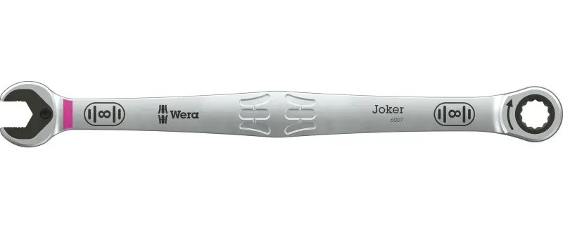 Wera 020350 Očkoplochý ráčnový klíč SB 8 mm 6007 Joker, dlouhé provedení (W05020350001)