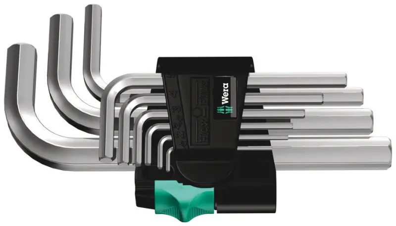 Wera 021406 Zástrčné klíče inbus 950/9 Hex-Plus 5, chromované - 9 dílů (W05021406001)