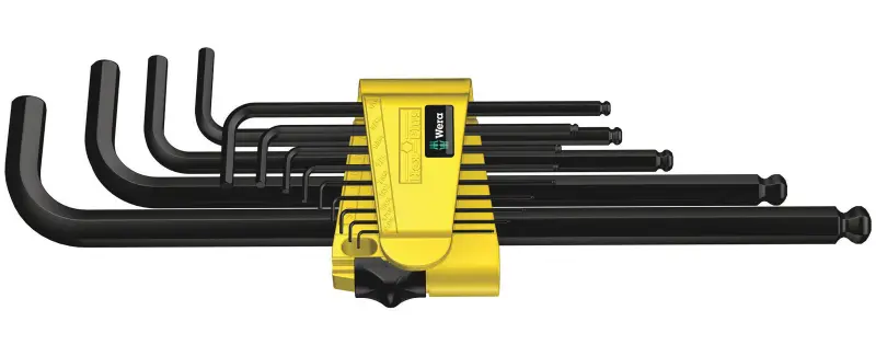 Wera 021728 Zástrčné klíče 950/13 Hex-Plus Imperial 1, palcové, BlackLaser - 13 dílů (W05021728001)