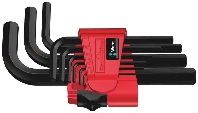 Wera 021737 Zástrčné klíče 950/9 Hex-Plus 7, BlackLaser - 9 dílů (W05021737001)