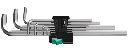 Wera 021909 Zástrčné klíče 950/9 Hex-Plus 2, chromováno - 9 dílů (W05021909001)