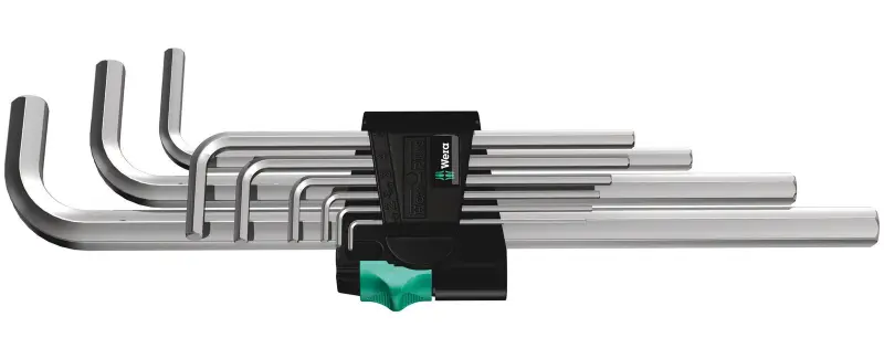 Wera 021909 Zástrčné klíče 950/9 Hex-Plus 2, chromováno - 9 dílů (W05021909001)