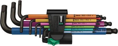 Wera 022089 Zástrčné klíče 1,5 ÷ 10 mm 950/9 Hex-Plus Multicolour 1 - 9 dílů (W05022089001)