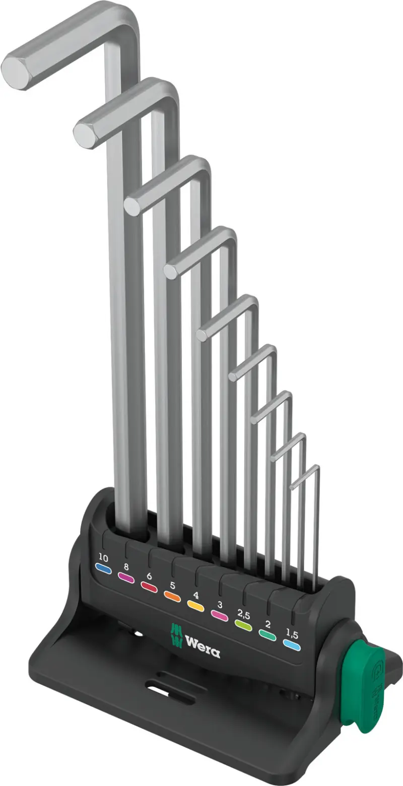 Wera 022102 Zástrčné klíče 1,5 ÷ 10 mm 950/9 Hex-Plus 8, chromováno - 9 dílů (W05022102001)