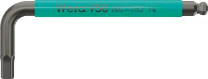 Wera 022657 Zástrčný klíč Multicolour, Imperial, typ 950 SPKS, BlackLaser, 1/4" x 100 mm (W05022657001)