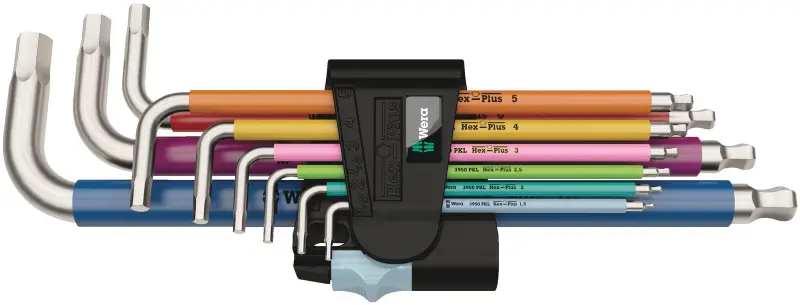 Wera 022669 Sada šestihranných klíčů Wera 3950/9 Hex-Plus Multicolour Stainless 1 (9 ks) (W05022669001)